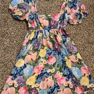 Show Me Your MuMu Multicolor Floral Dress